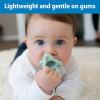 imageDr Browns HappyPaci 100 Silicone Baby Pacifier Contoured OnePiece Design Green Cool Gray Ecru 06m BPAFree 6 Pack3Pack  Variety Pack  Gray  Green  Ecru