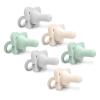 imageDr Browns HappyPaci 100 Silicone Baby Pacifier Contoured OnePiece Design Green Cool Gray Ecru 06m BPAFree 6 Pack3Pack  Variety Pack  Gray  Green  Ecru
