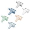 imageDr Browns HappyPaci 100 Silicone Newborn Baby Pacifiers 06 Months BPA Free White Blue LightBlueLight BlueWhite  GrayGreenEcru