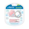 imageDr Browns Advantage 100 Silicone Baby Paci Symmetrical Soother 06m BPA free Pink 2 Pack  Clip