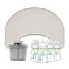 imageDr Browns OnTheGo Feeding Bundle Light Gray Nursing Pillow  Milk Powder Formula Dispenser with SnapOn Lid  4Pack WideNeck Bottle 5 oz L13Piece Set