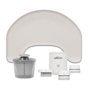 imageDr Browns Travel Feeding Bundle Light Gray Nursing Pillow  Travel Baby Bottle Warmer Rechargeable ampamp Cordless  Milk Powder Formula Dispenser with SnapOn Lid  3Piece Set