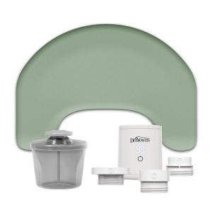 imageDr Browns Travel Feeding Bundle Storm Green Nursing Pillow  Travel Baby Bottle Warmer Rechargeable ampamp Cordless  Milk Powder Formula Dispenser with SnapOn Lid  3Piece Set