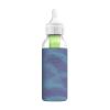 imageDr Browns Options Narrow Glass Bottle Sleeves 100 Silicone Mint BPAFree 4 oz 2PackGlowintheDark Navy