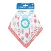 imageDr Browns Super Soft amp Absorbent Baby Bandana Bib with SnapOn Teether 3m 2Pack Navy Whales amp AnchorsDots  Feathers