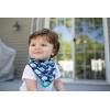 imageDr Browns Super Soft amp Absorbent Baby Bandana Bib with SnapOn Teether 3m 2Pack Navy Whales amp AnchorsWhales  Anchors