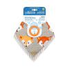 imageDr Browns Super Soft amp Absorbent Baby Bandana Bib with SnapOn Teether 3m 2Pack Navy Whales amp AnchorsWhite Stripes  Foxes