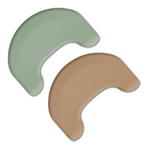 imageDr Browns Double Comfort Bundle Light Gray Nursing Pillow  Gentle Beige Nursing Pillow  2Piece SetGreen  Beige