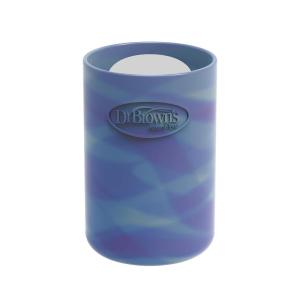 imageDr Browns Options Narrow Glass Bottle Sleeves 100 Silicone Mint BPAFree 4 oz 2PackGlowintheDark Navy