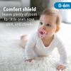 imageDr Browns HappyPaci 100 Silicone Baby Pacifier Contoured OnePiece Design Gray Black White 06m BPAFree 4Pack3Pack  LightPinkPinkWhite